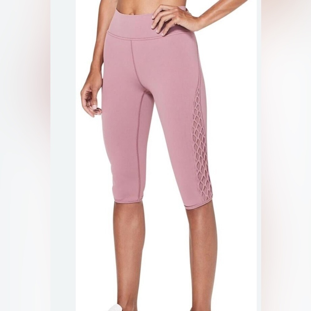 Lululemon Love Knot High Rise Crop Leggings Women’s 12 Workout Luxtreme Pink